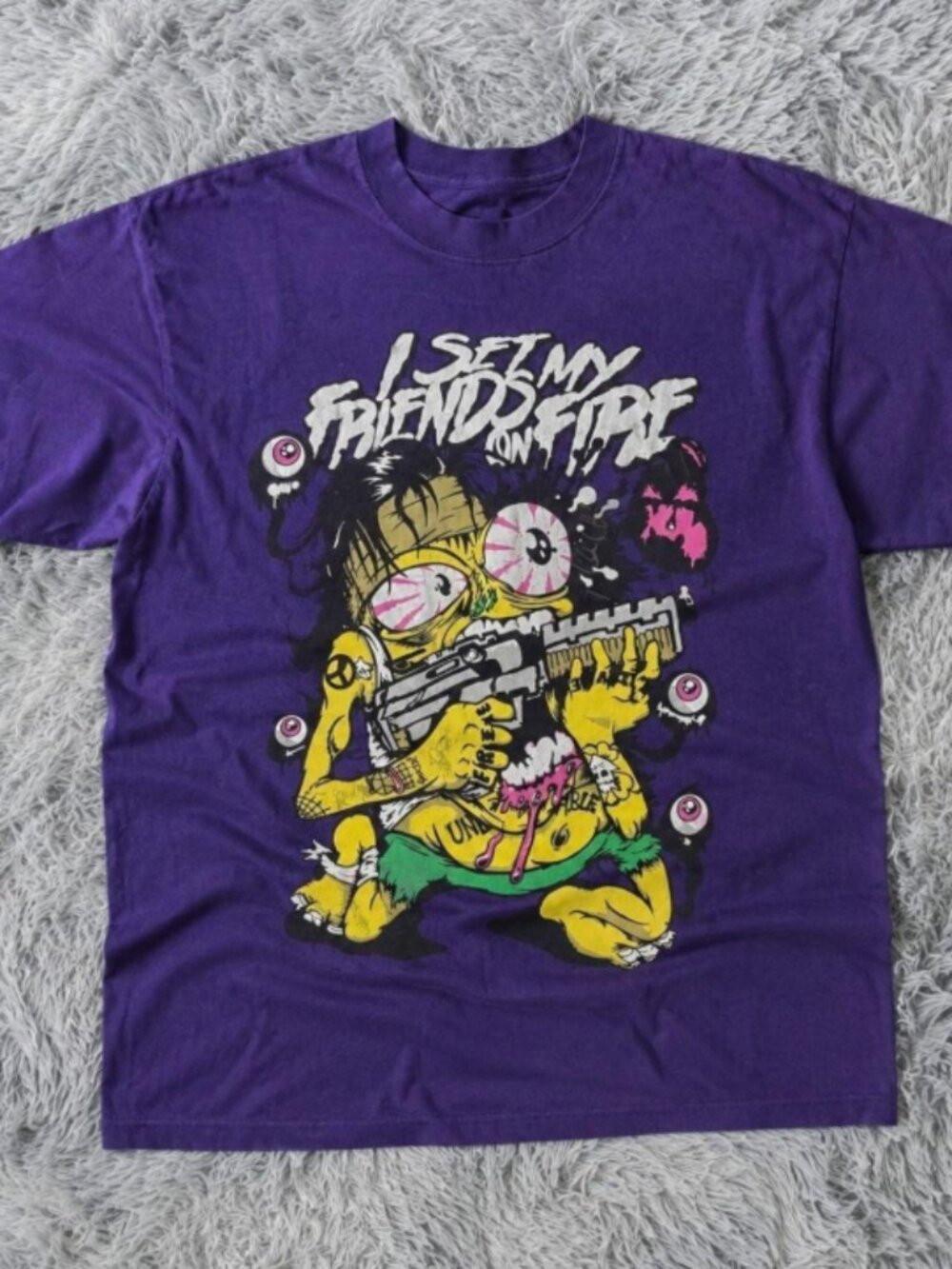 I Set My Friends On Fire Lilac Graphic T-Shirt